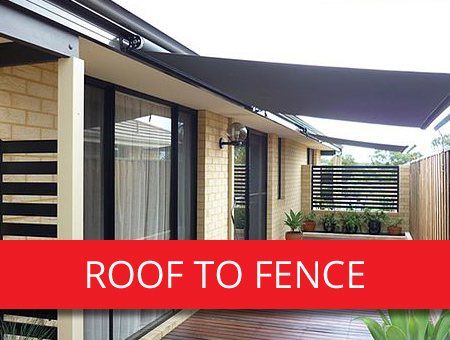 Roof To Fence Blinds